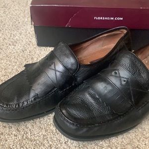 Florsheim Black Men’s Loafers Size 12 With Box Great Condition